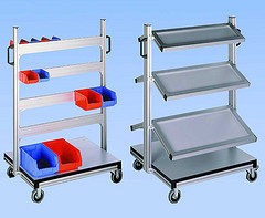 Two Extruded Aluminum Shelves