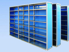Industrial Storage Shelving Made from Extruded Aluminum