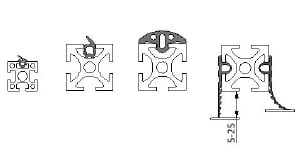 Seals and Closure Strips for T-Slot Aluminum Profiles