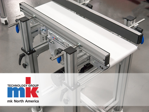 A modular conveyor system from mk North America.