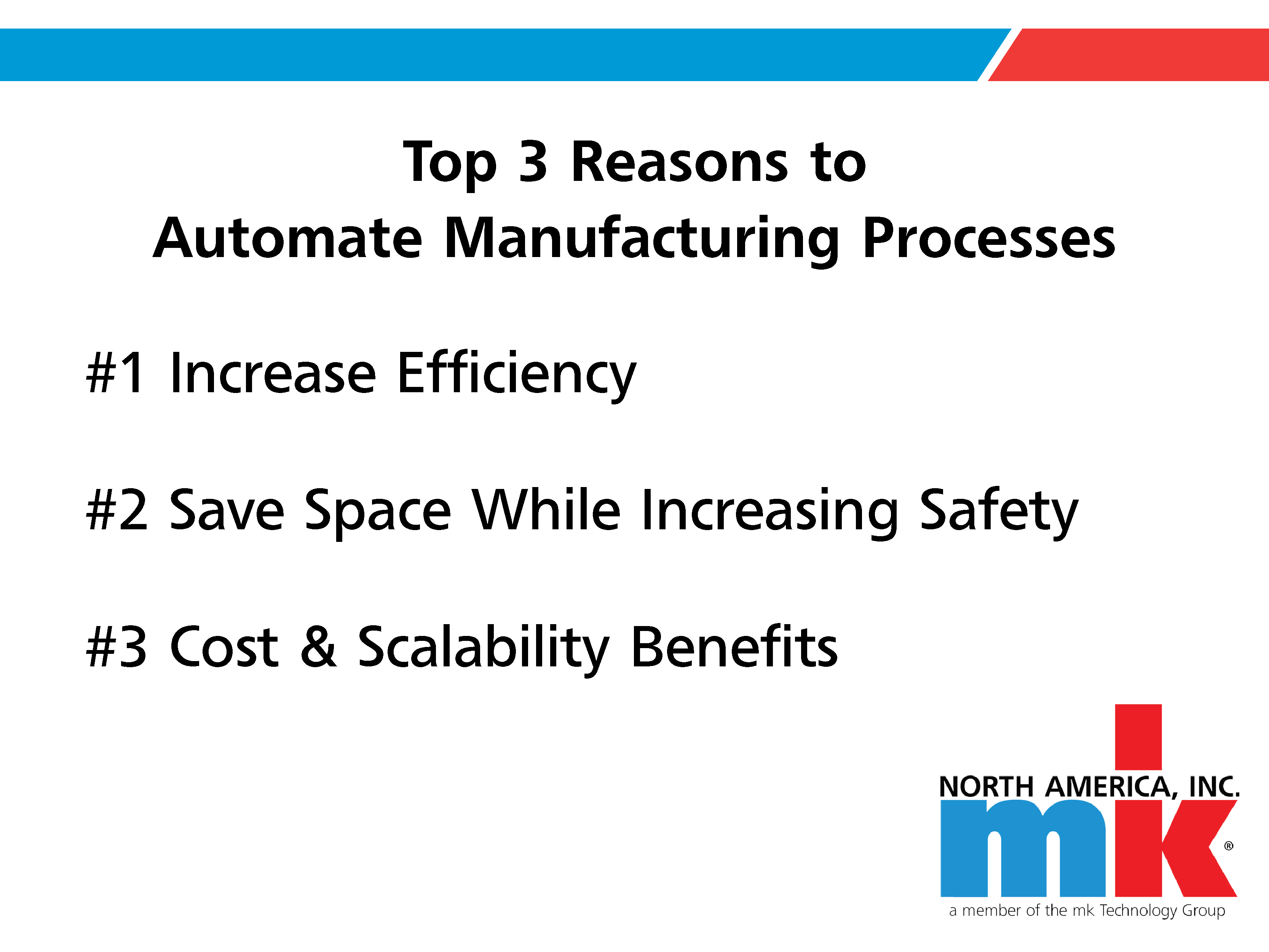 Automate manufacturing processes