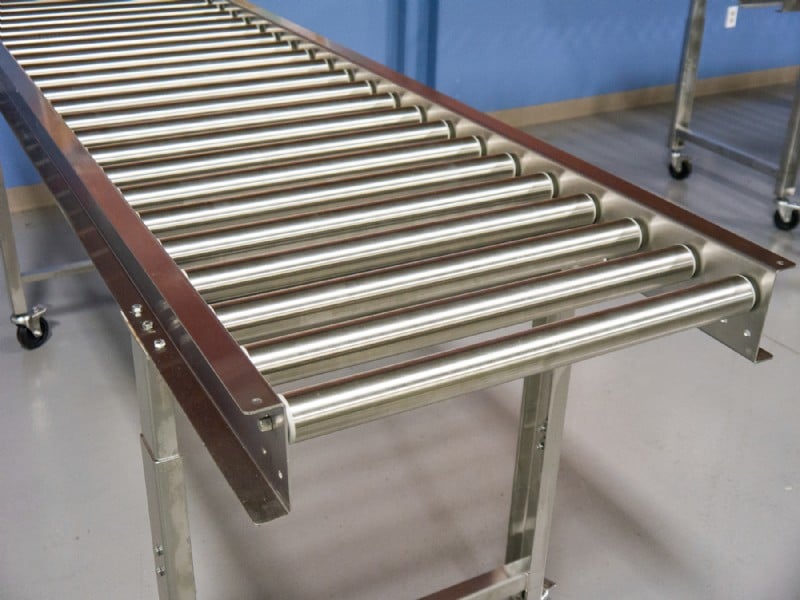 Stainless steel roller conveyor
