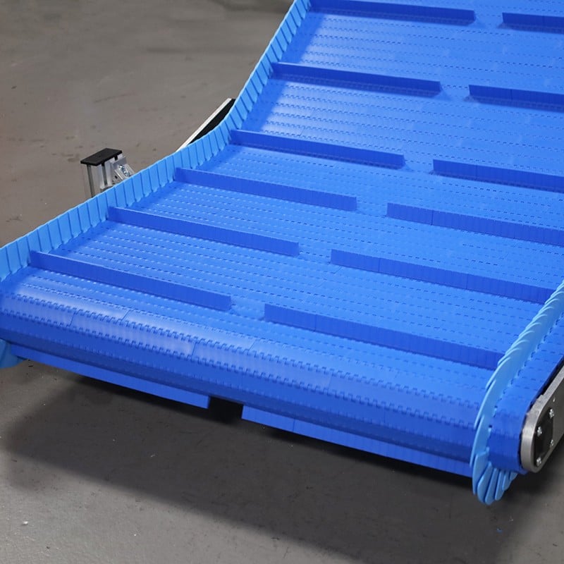 Cleated Wide Plastic Modular Belt Conveyor