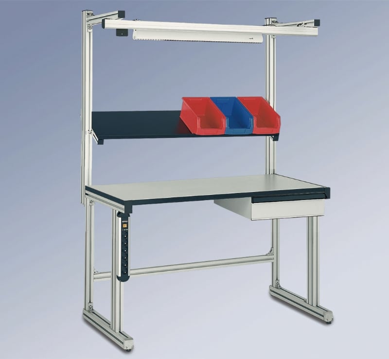 Extruded aluminum factory workstation