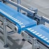 Blue belt conveyor with sidewalls
