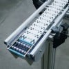 flexible chain conveyor with powered infeed