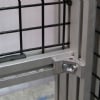 PVC wire mesh panel in t-slot of aluminum extrusion