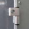 Clear polycarboante door hinge