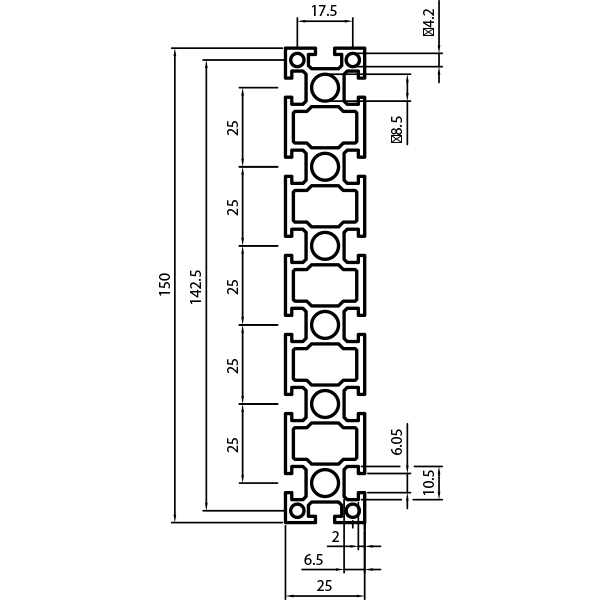 Profilé Aluminium 40160 Machine Modulaire