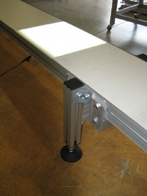 Conveyor with light panel