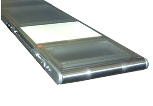 Back light conveyor with clear belt
