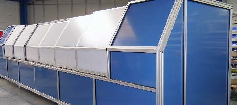 Aluminum Enclosure with Blue Panels