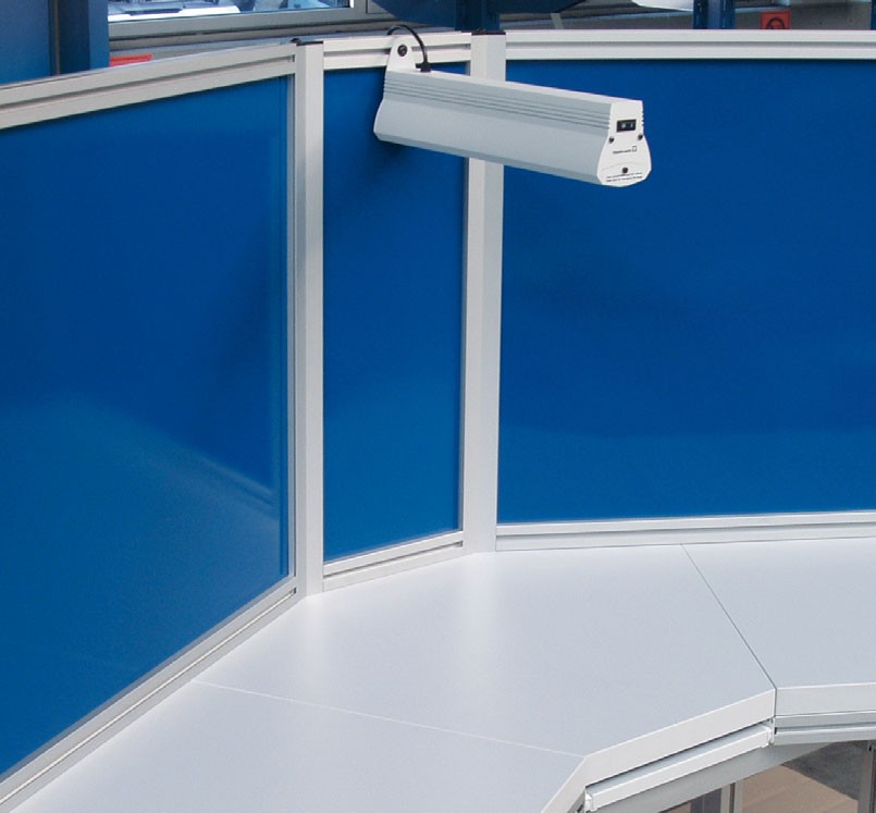 Cubicle Workstation Made with Extruded Aluminum