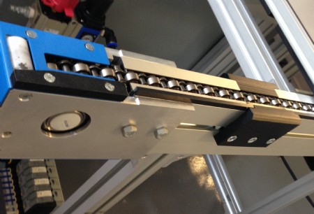 The drive system on a pallet conveyor system from mk North America. 