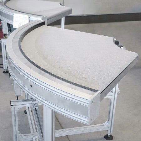 KGF-P 2040 90-degree Curve Belt Conveyor
