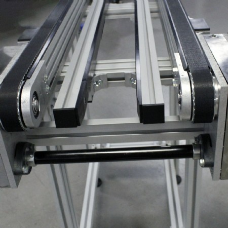 Custom Drop Shaft Dual Lane Timing Belt Conveyor | ZRF-P 2010