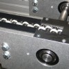 mk accumulating roller chain conveyor with plastic rollers