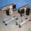 DGF-P 2001 conveyors mounted to vertical lifts mk small dual lane belt conveyors used as vertical trasnfers