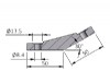 Profile Connector Angle L25 30° Drawing