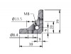Door Component and Paneling, Paneling Fastener Option, Mounting Angle - Series 40 Drawing