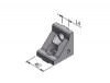 Profile Connector Angle H40s, keyed CAD