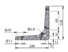 Profile Connector Angle K40s, keyed Drawing