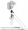Floor to Frame Element, Leveling Screw - Series 25, 40 and 50, Assembly