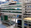 Factory Shelving Made from Extruded Aluminum 